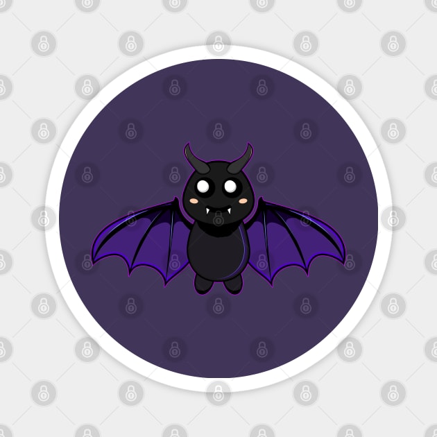 Cute Flying Vampire Bat Magnet by JaussZ